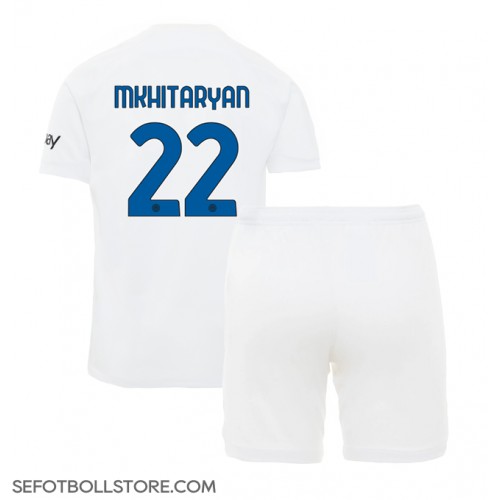Inter Milan Henrikh Mkhitaryan #22 Replika babykläder Bortaställ Barn 2023-24 Kortärmad (+ korta byxor)